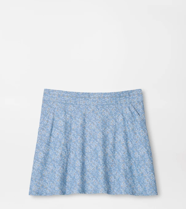Sally Course Coupe Print Skort in RAINWATER
