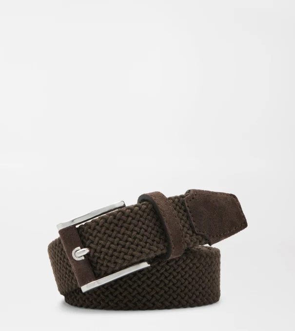 Crafted Woven Belt in Espresso