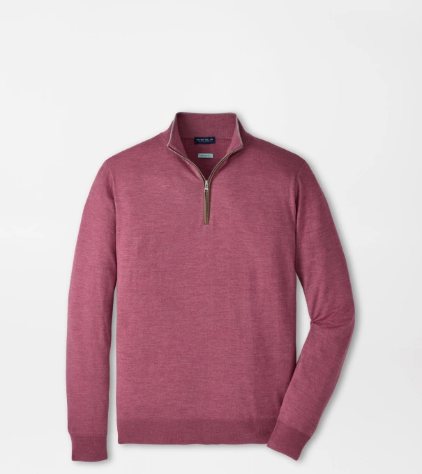 Excursionist Flex Quarter-Zip Sweater in RUBY DUSK