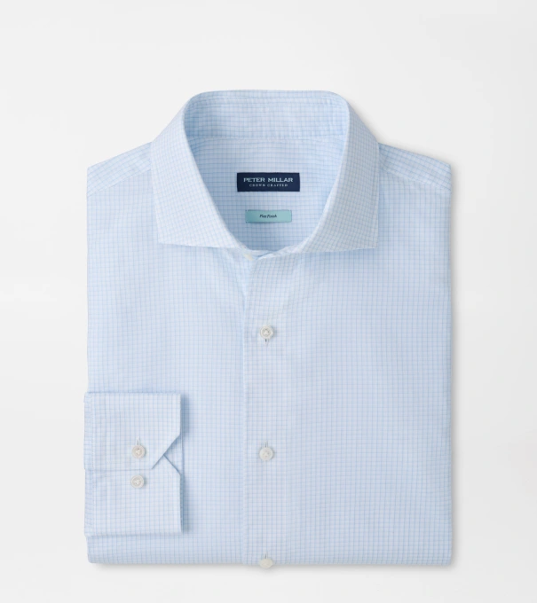 Kenneth Cotton Sport Shirt in WHITEHAVEN BLUE