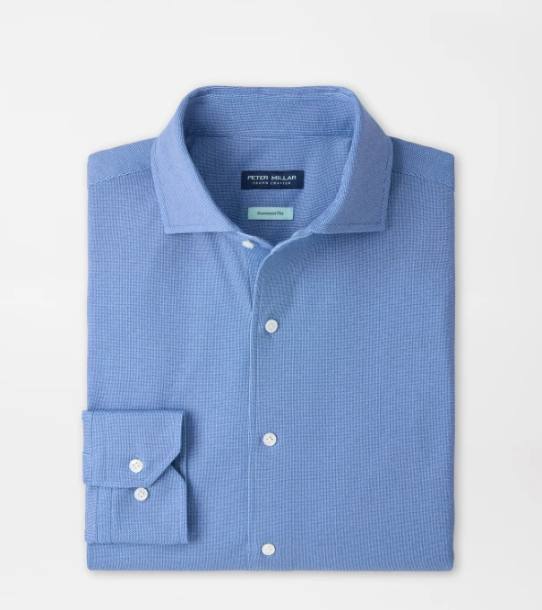 Excursionist Flex Print Sport Shirt in WINDY BLUE