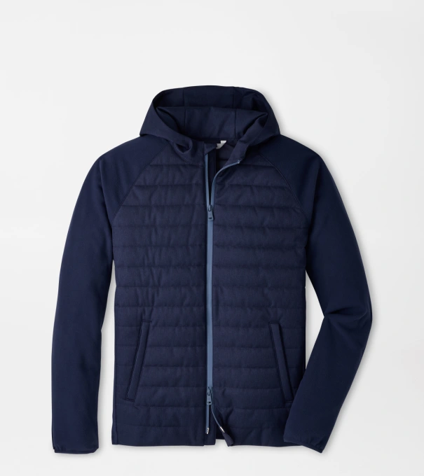 Parks Hybrid Hoodie Jacket in Navy