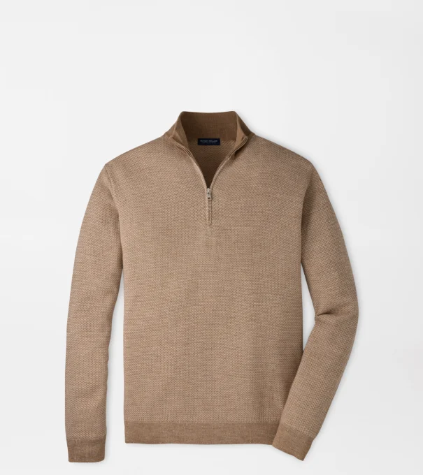 Ashland Quarter-Zip Sweater in NUTMEG