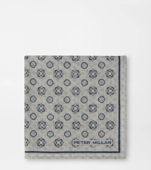 Romero Pocket Square in GREY MIST