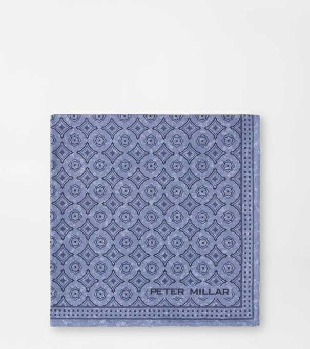 Caldara Pocket Square in WINDY BLUE