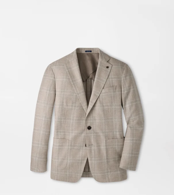 Bailey Plaid Soft Jacket in Taupe