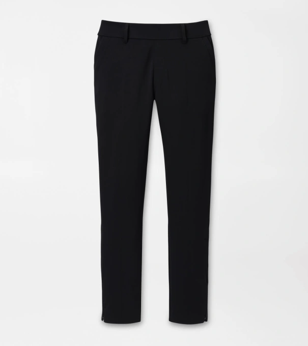 Bingham High Stretch Bonded Ankle Trouser in Black