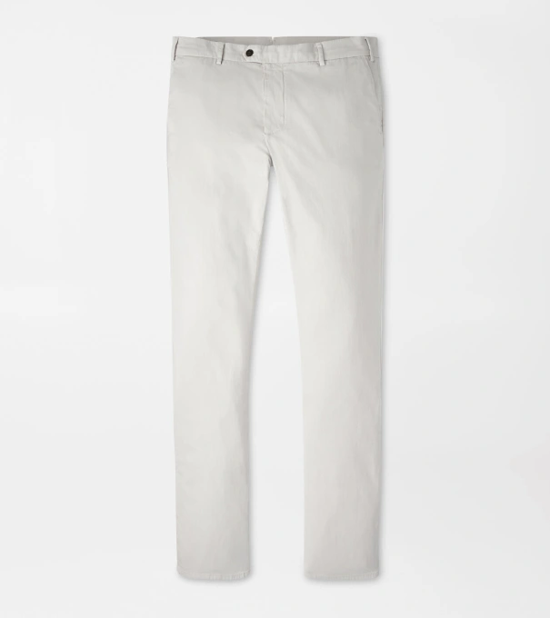 Carlyle Flat Front Chino Trouser in British Grey