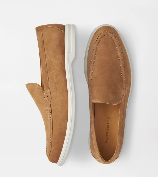 Excursionist Nubuck Venetian Loafer in Whiskey