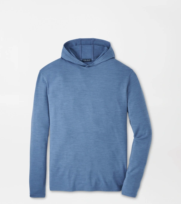 Excursionist Flex Heathered Hoodie in Lunar Blue