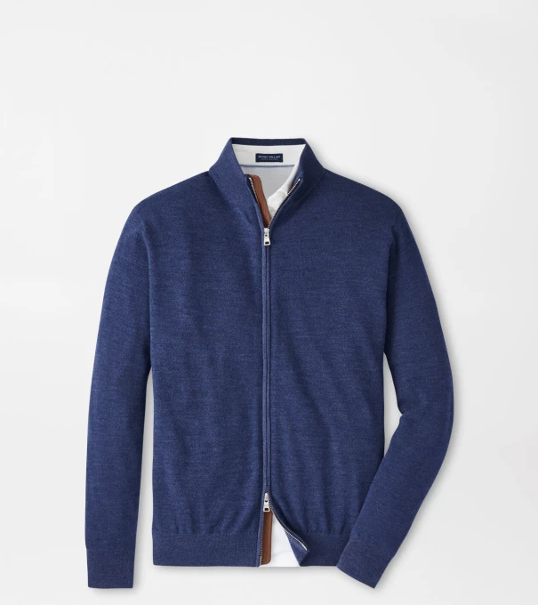 Excursionist Flex Full-Zip Jumper in Nebula Blue
