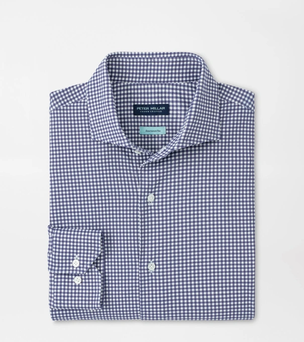 Excursionist Flex Gingham Shirt in Navy