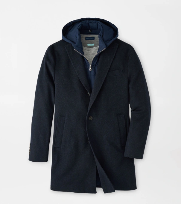 Oxford City Coat in Navy