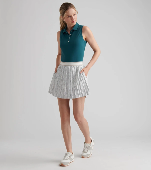 Mickey Social Club Pleated Skort in Ivory