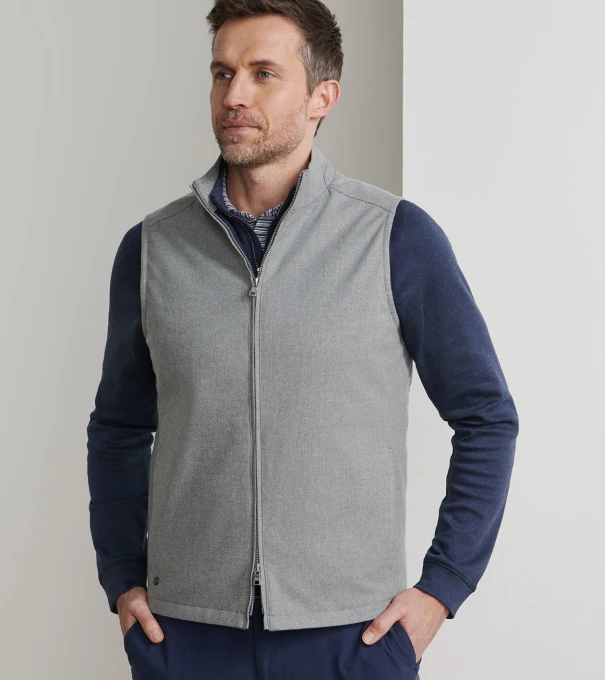 Cambridge Wool Gilet in OSLO GREY