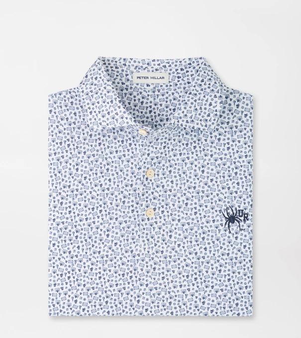 Richmond Buzzer Beater Performance Jersey Polo in White/Navy