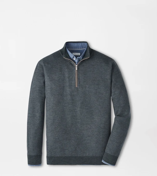 West Quarter-Zip Jumper in DEEP VERDANT