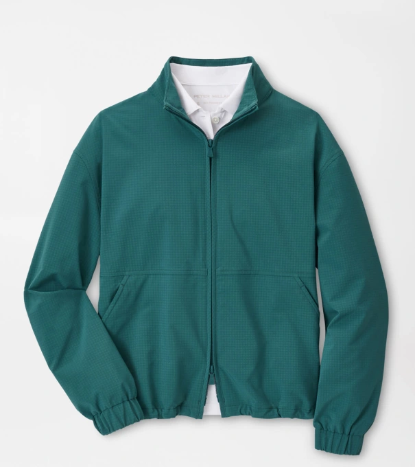Gust Full-Zip Windbreaker in DEEP JADE