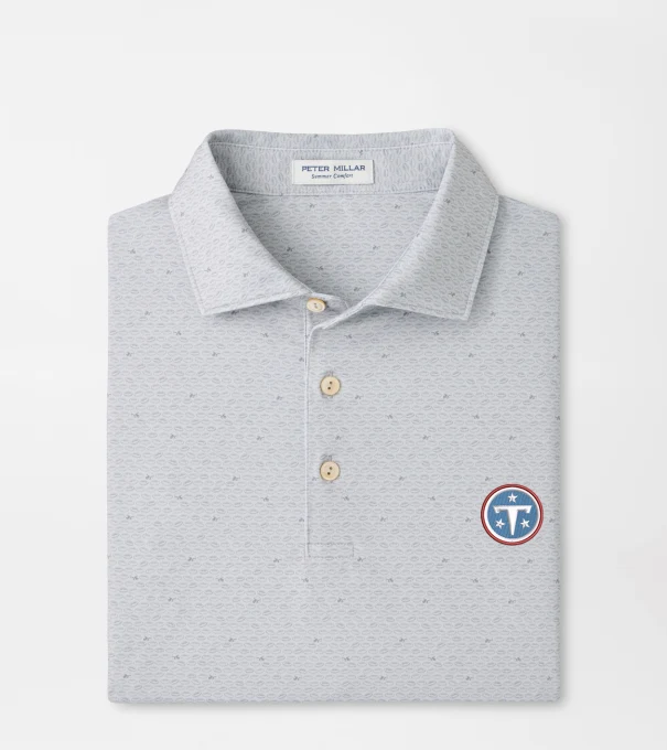 Tennessee Titans On The Ball Performance Jersey Polo in British Grey