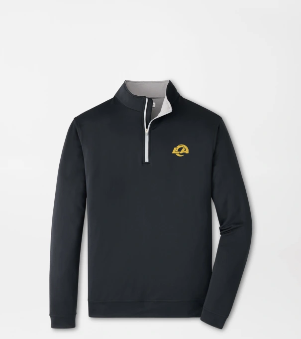 Los Angeles Rams Perth Performance Quarter-Zip in Black