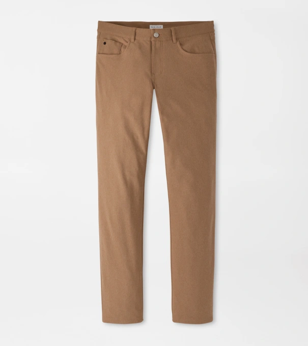 Brevard Performance Flannel Five-Pocket Trouser in Dark Amber
