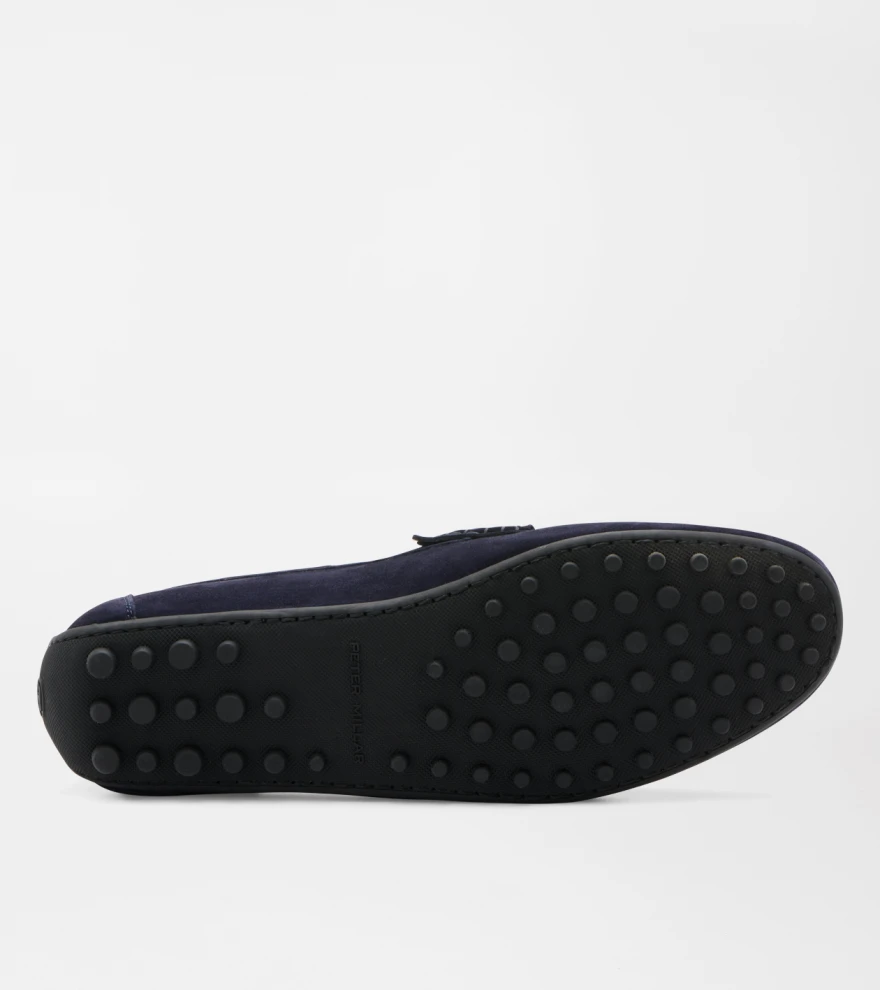Suffolk Suede Driver in Navy - Alternate Image 7