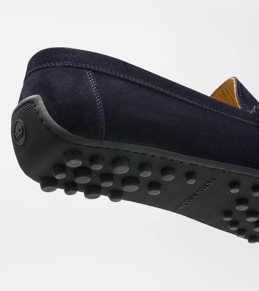Suffolk Suede Driver in Navy - Alternate Image 6