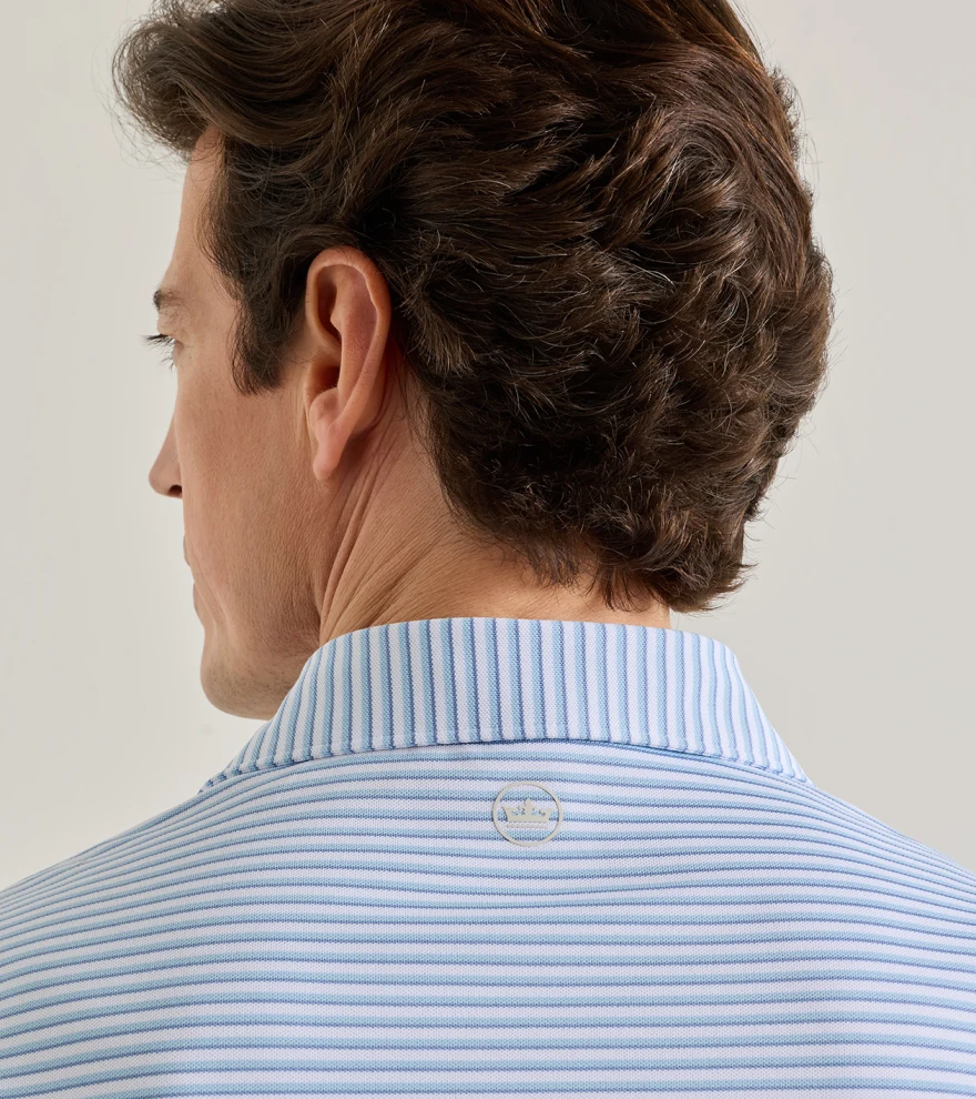Tempo Performance Mesh Polo in White - Alternate Image 3