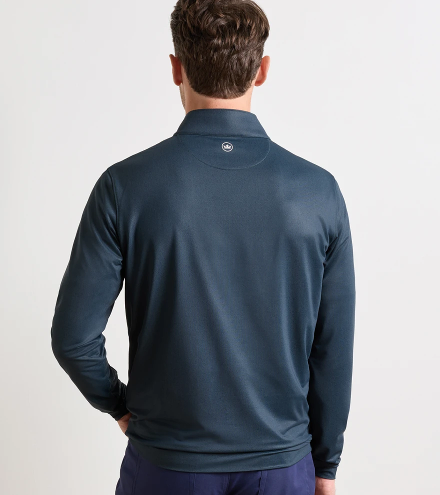 Perth Herringbone Performance Quarter-Zip in PINE BROOK - Alternate Image 2