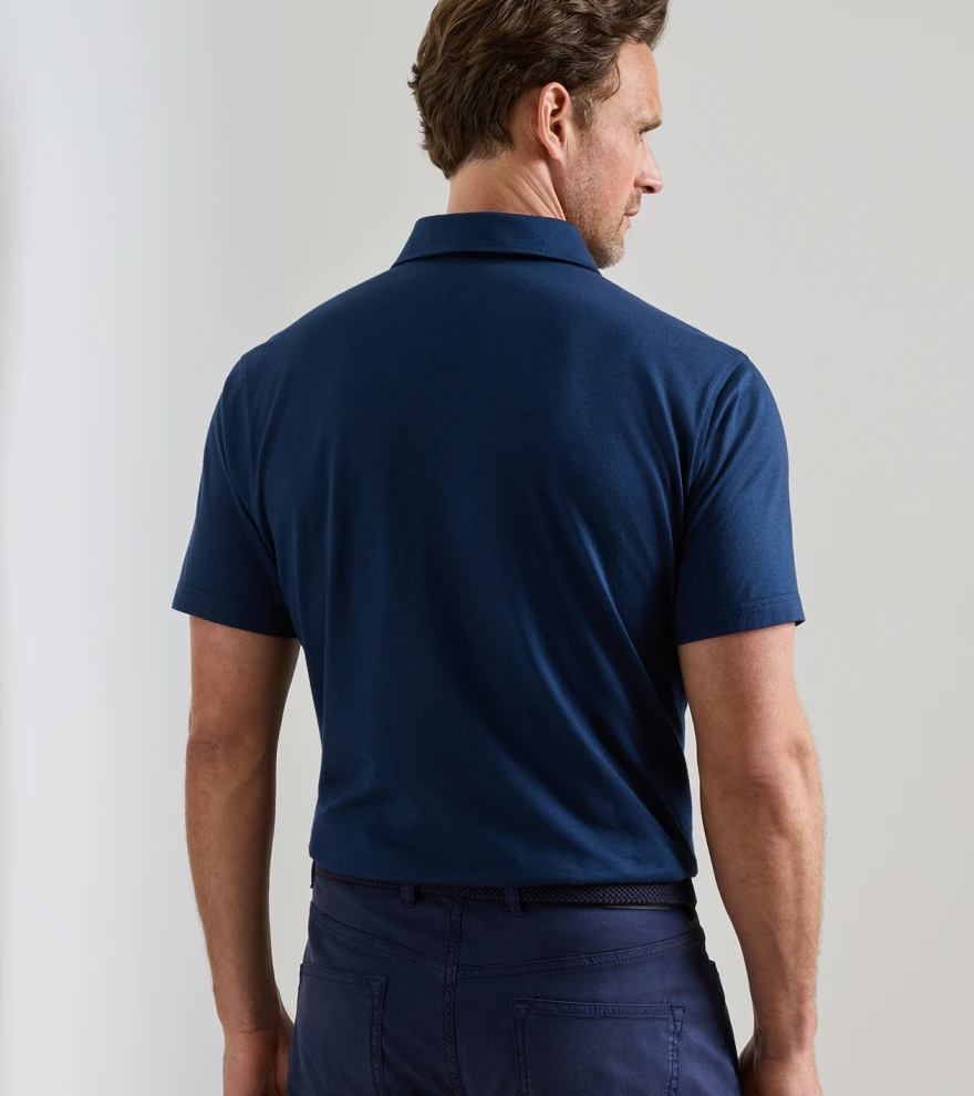 Excursionist Flex Short-Sleeve Polo in Atlantic Blue - Alternate Image 2