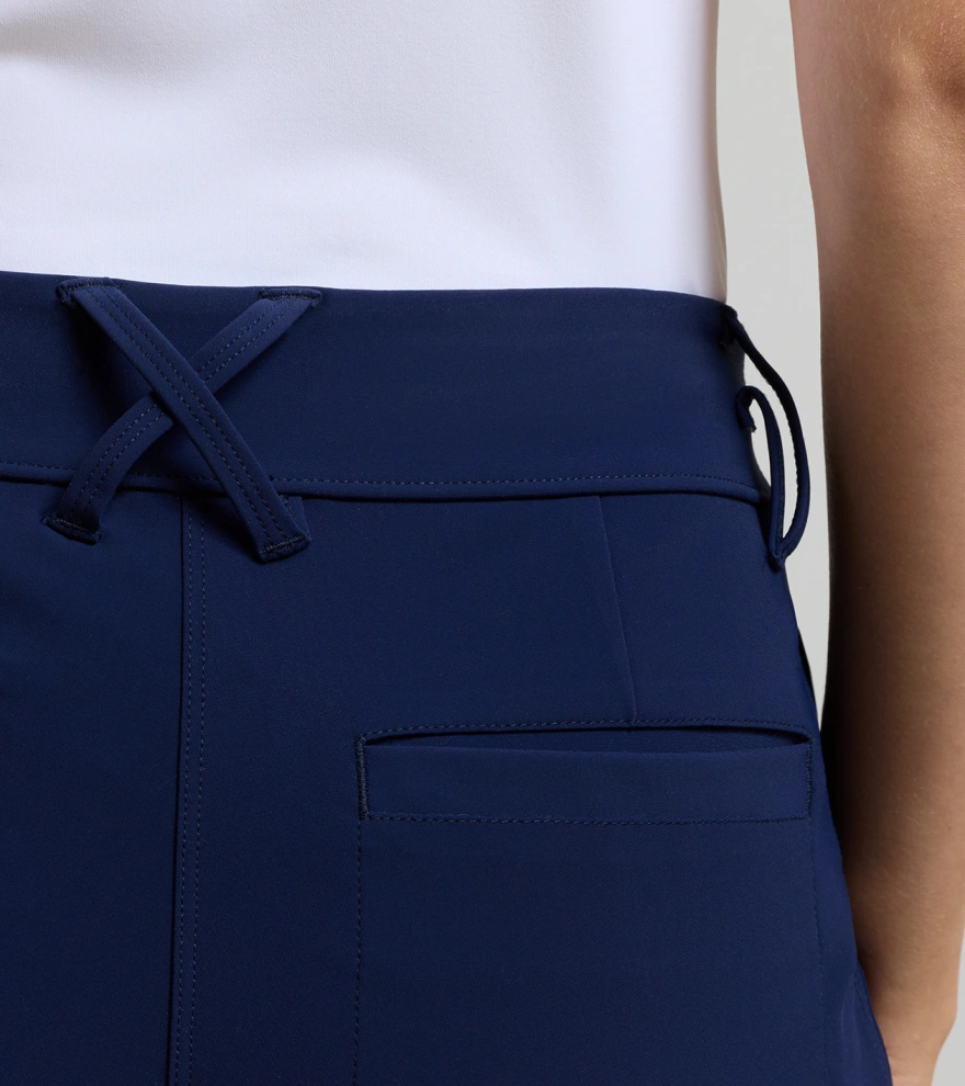 Bingham High Stretch Bonded Ankle Trouser in Navy - Alternate Image 3