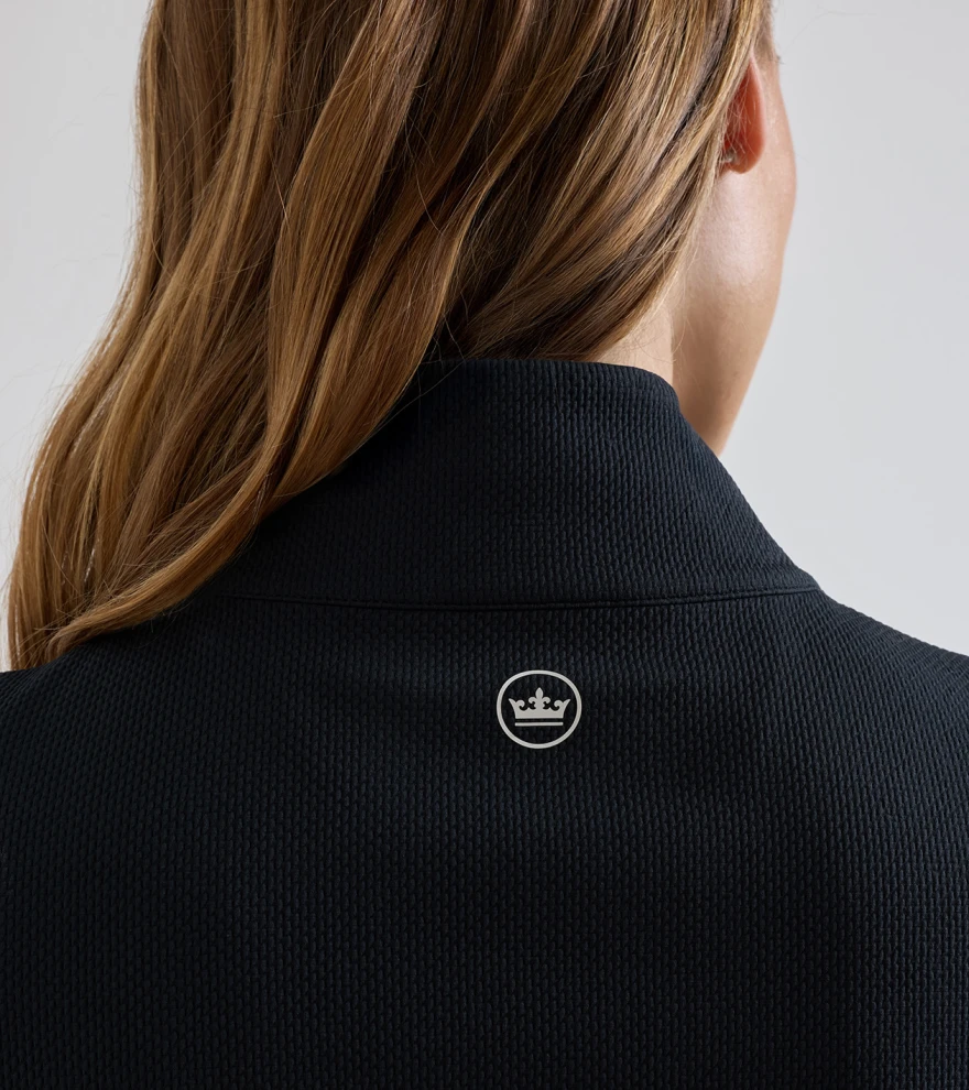 Lumi-Knit Lite Performance Full Zip in Black - Alternate Image 3