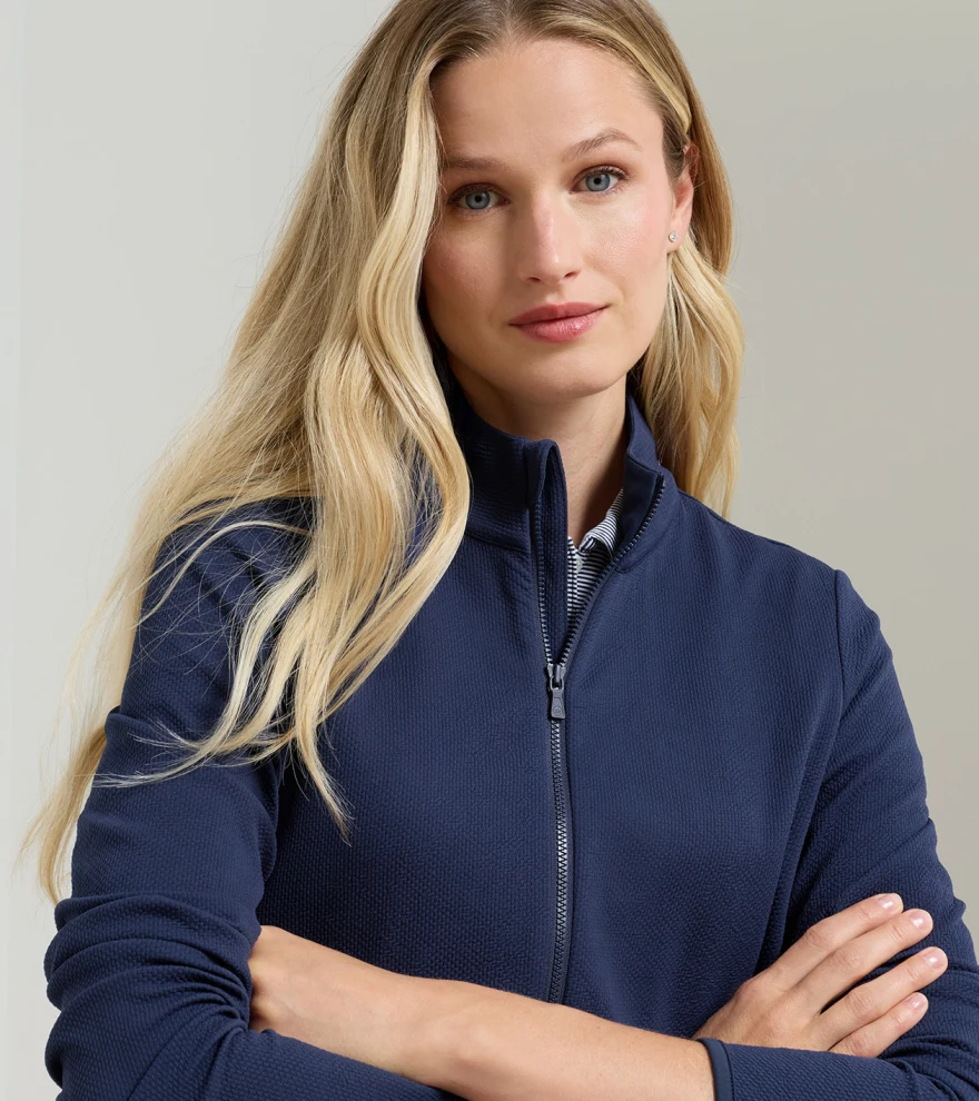 Lumi-Knit Lite Performance Full Zip in Navy - Alternate Image 4
