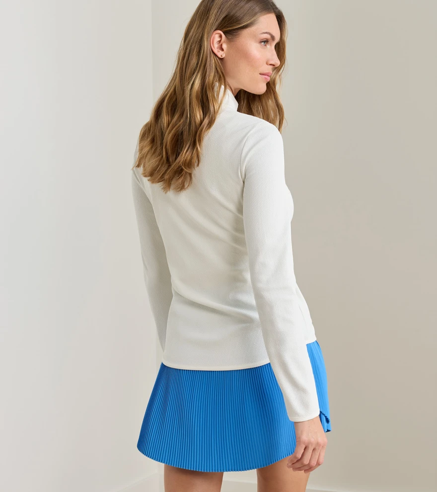 Lumi-Knit Lite Performance Full Zip in SOFT WHITE - Alternate Image 2