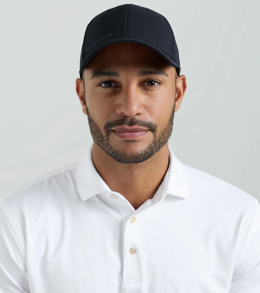 Pursuit Performance Peter Millar Hat in Black - Alternate Image 1