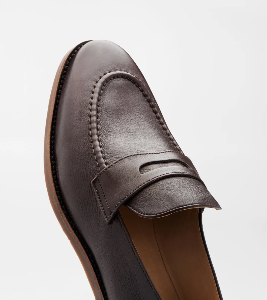 Madison Penny Loafer in Chocolate - Alternate Image 5