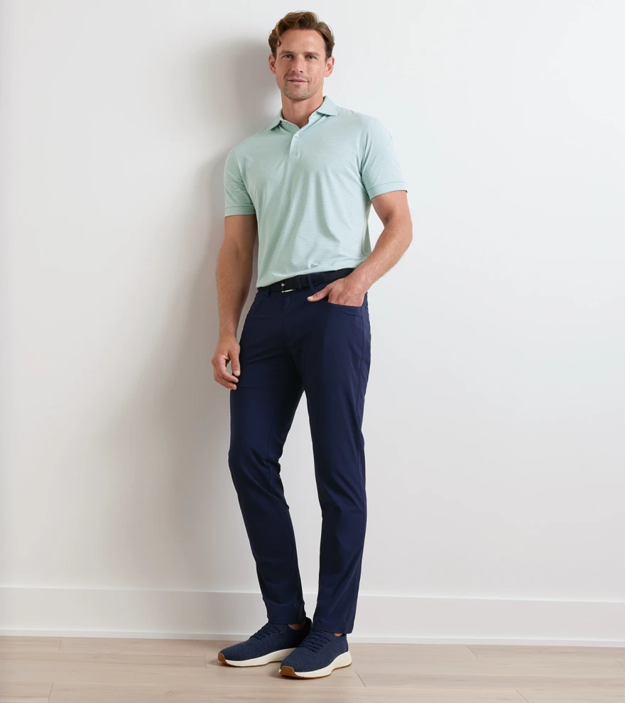 Bingham Performance Five-Pocket Trouser in Navy - Alternate Image 1