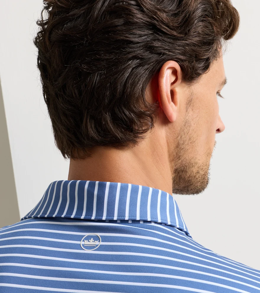 Dunnes Performance Jersey Polo in Windsor Blue - Alternate Image 3