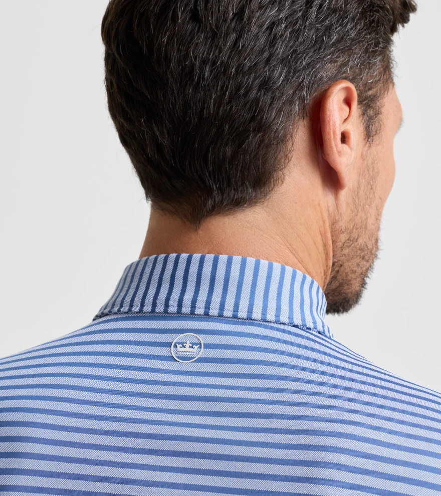 Clark Performance Jersey Polo in Windsor Blue - Alternate Image 3