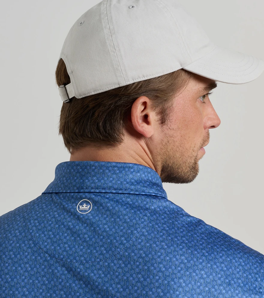 Pole Position Performance Jersey Polo in Windsor Blue - Alternate Image 3