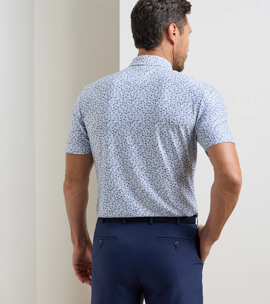 Wilkins Performance Jersey Polo in White - Alternate Image 2