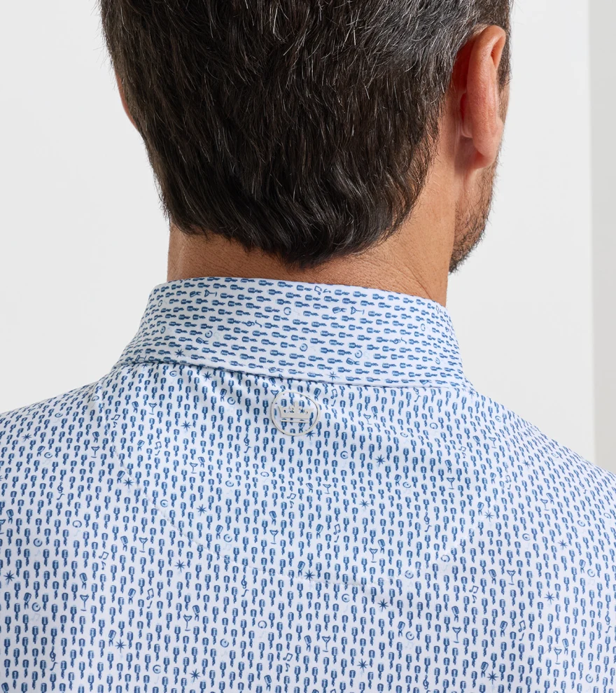 Casino Night Performance Jersey Polo in White - Alternate Image 3