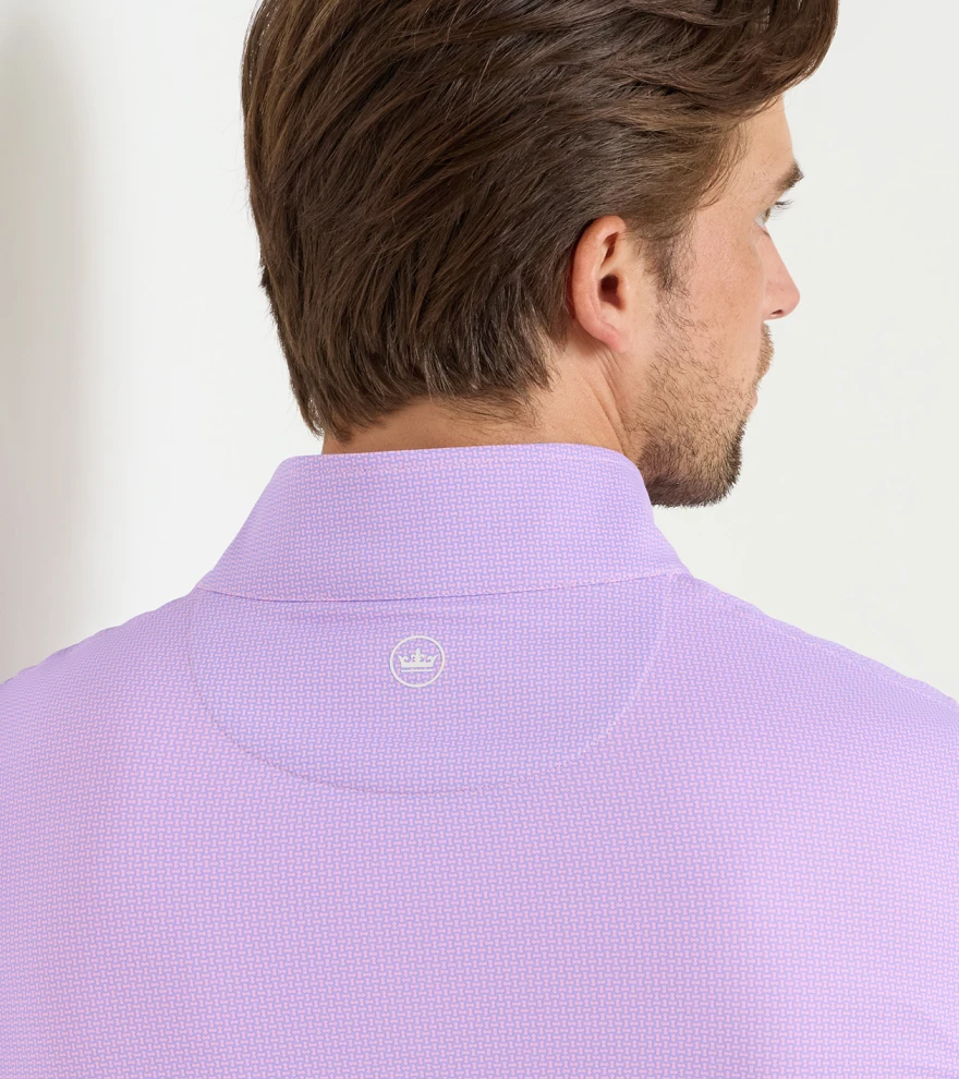 Perth Basketweave Performance Quarter-Zip in PINK PARFAIT - Alternate Image 3