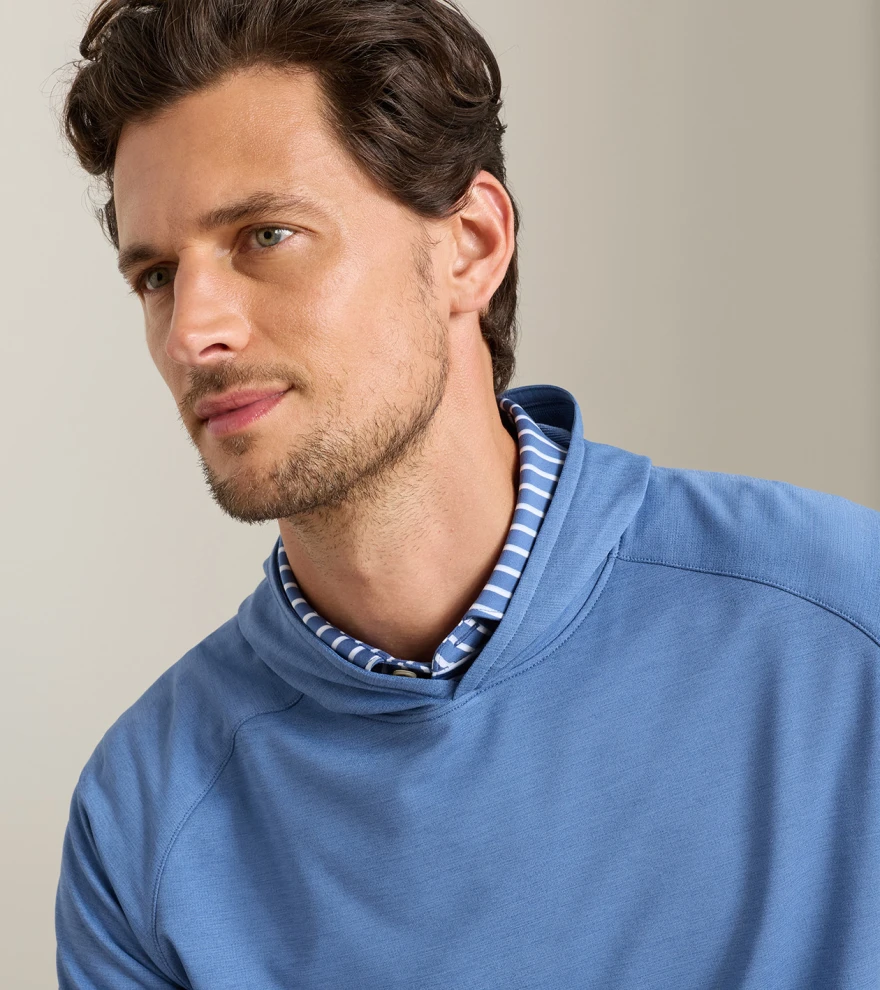 Pine Performance Hoodie in Windsor Blue - Alternate Image 4
