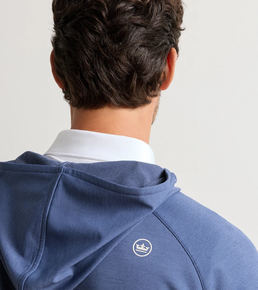 Pine Performance Quarter-Zip Hoodie in Navy - Alternate Image 3