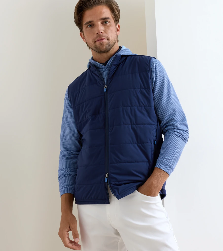 Fuse Hybrid Gilet in Navy - Alternate Image 1