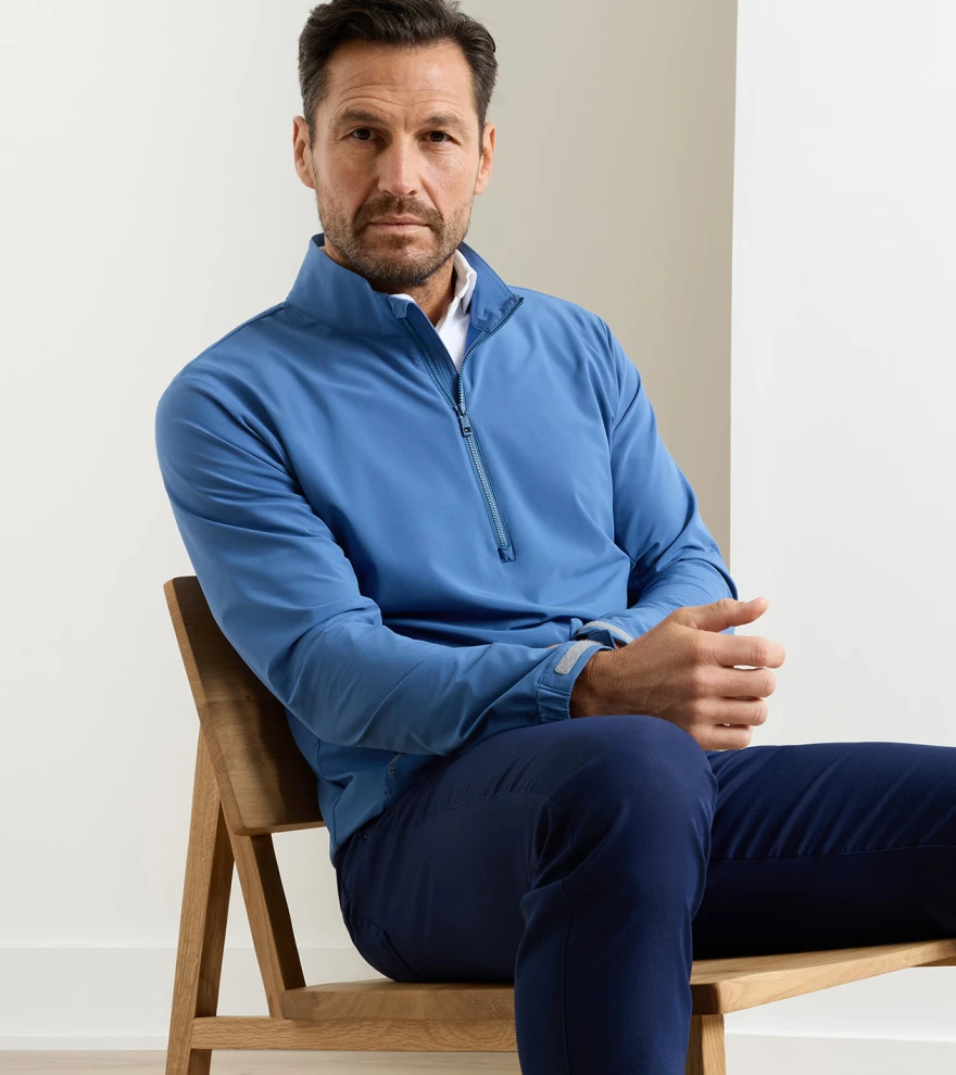Dunes Half-Zip in Windsor Blue - Alternate Image 1