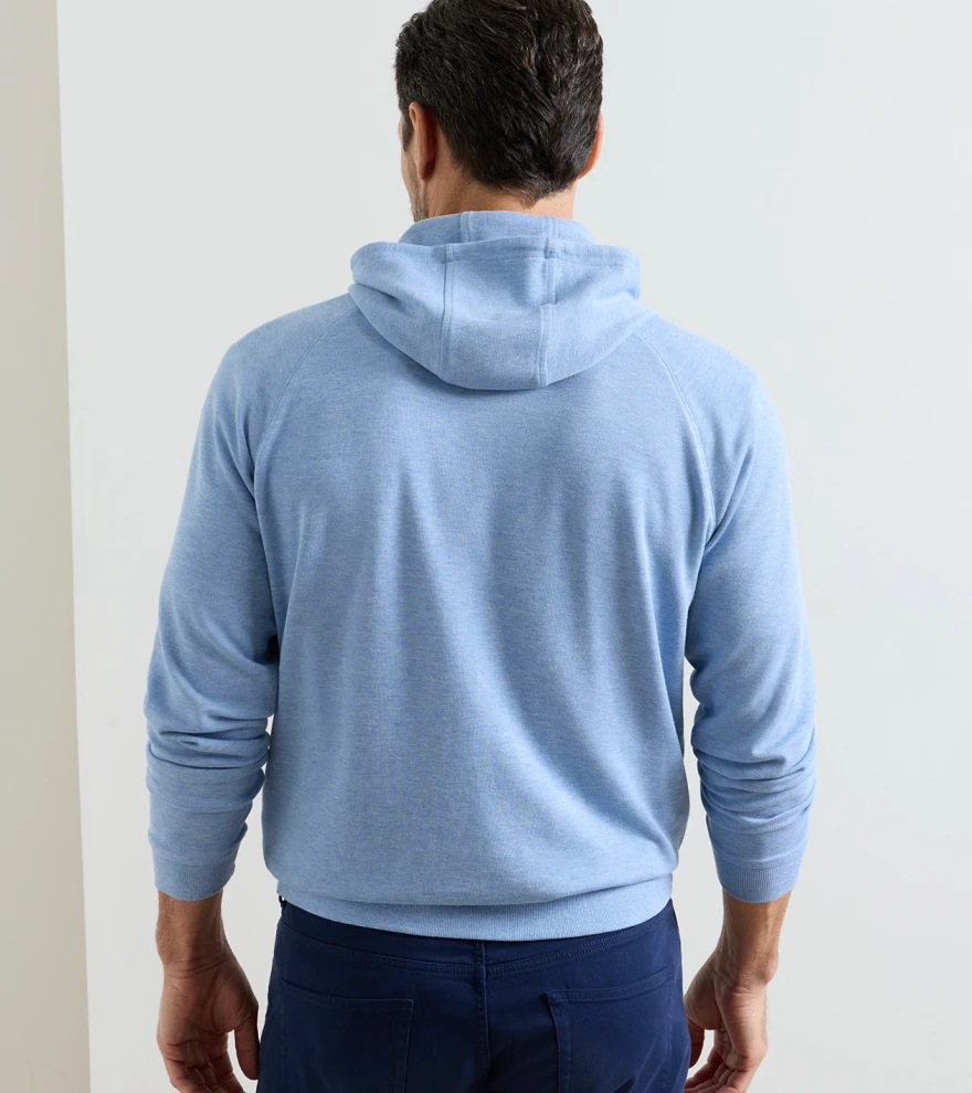 Crown Comfort Knit Hoodie in CLOUDY BLUE - Alternate Image 2