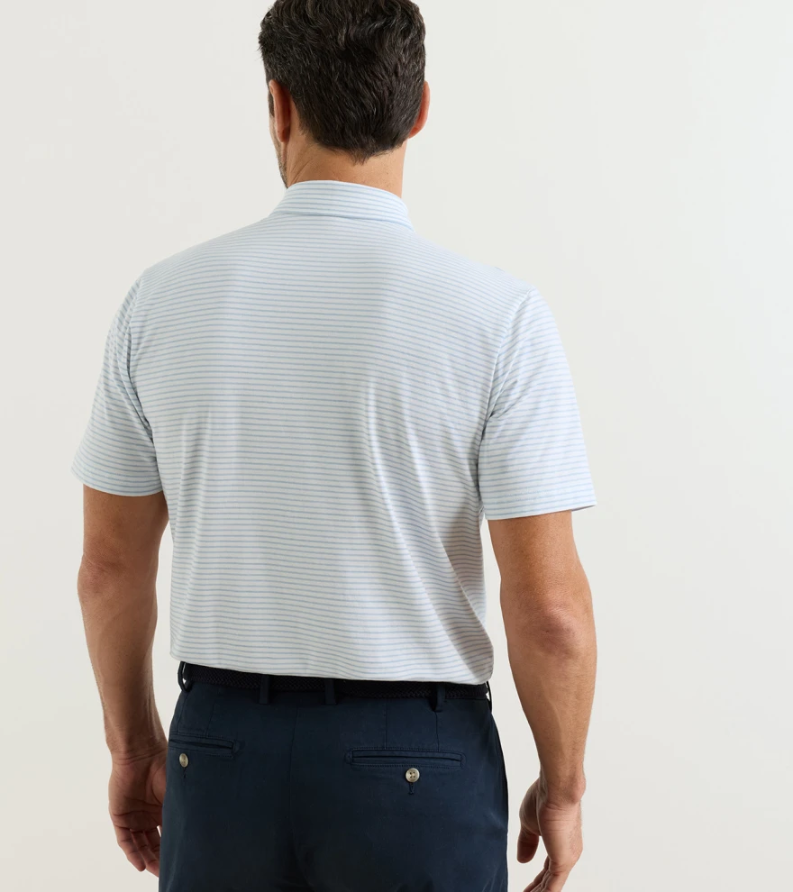 Gilman Crown Flex Cotton Polo in White - Alternate Image 2