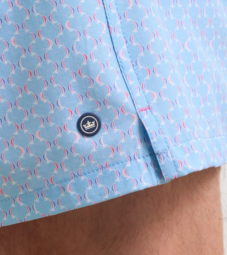 Wind In Your Sails Swim Trunk in SEAPORT BLUE - Alternate Image 3